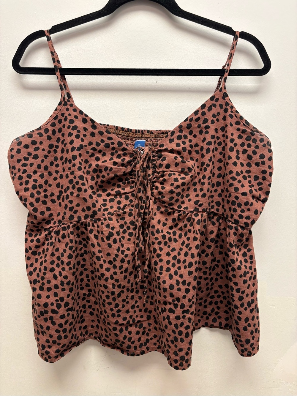 4 for $25 🤎 Old Navy Leopard Print Babydoll Cami XL 🤎